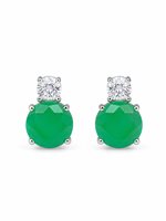 Ohrringe Ultima Edizione Dame Colore in Silber Smeraldo OAO6734